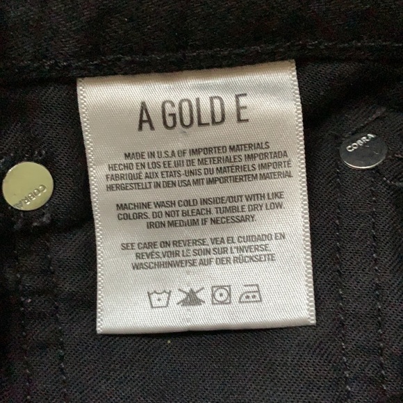 Agolde Jamie High Waist Classic Black Jeans 24 - Picture 11 of 12